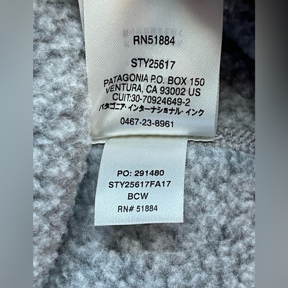 Patagonia~Women’s~Better Sweater~ Quarter Zip Fleece~EUC~Birch White~Sz Small - Picture 10 of 12